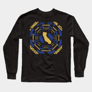 Distressed California Spinning Long Sleeve T-Shirt